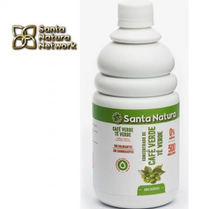 CONCENTRADO CAFÉ VERDE TÉ VERDE 500mL SANTA NATURA-TIENDA BIOCENTRO LIMA PERÚ