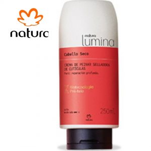 LUMINA CREMA PARA PEINAR SELLADORA DE CUTÍCULAS CABELLO SECO 250mL NATURA-TIENDA BIOCENTRO LIMA PERÚ